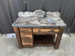 Vanity with Concrete Countertop