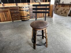Whiskey Barrel Bar Stool