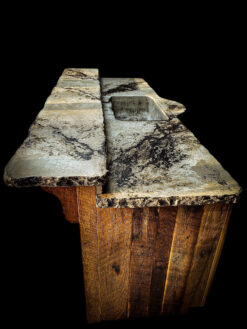 100" Whiskey Barrel Kitchen Island Bar