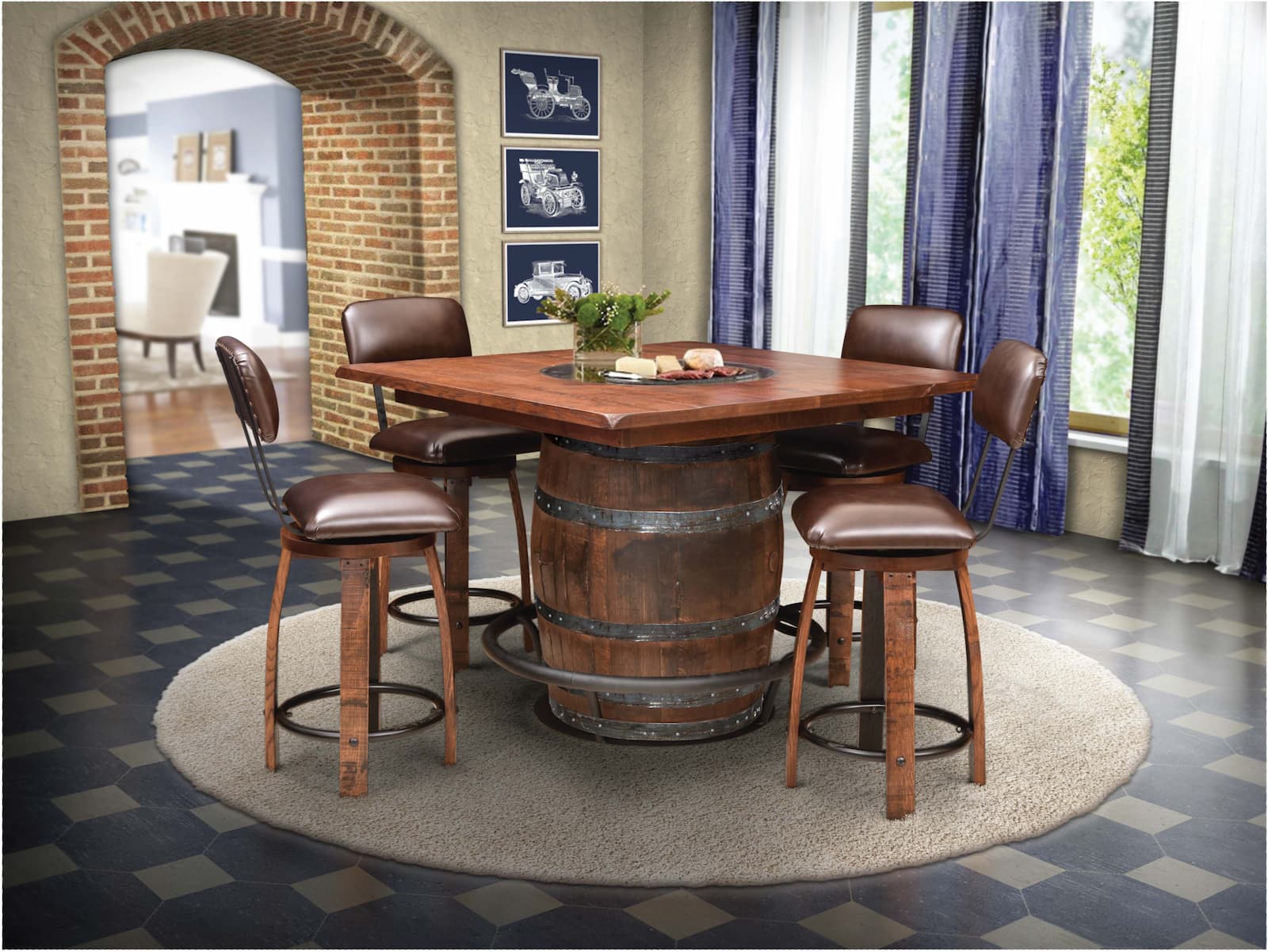 Rustic Whiskey Barrel Collection