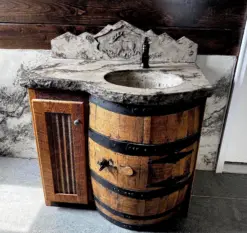 Bathroom Vanity with Concrete Countertop 36 inch