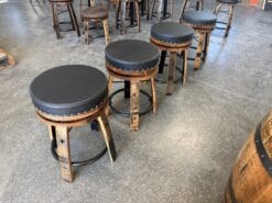 Whiskey Barrel Bar Stool