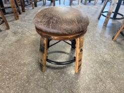 Whiskey Barrel Bar Stool